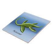 Carreau Tuile de céramique préhistorique Elasmosaurus Ples (Côté)