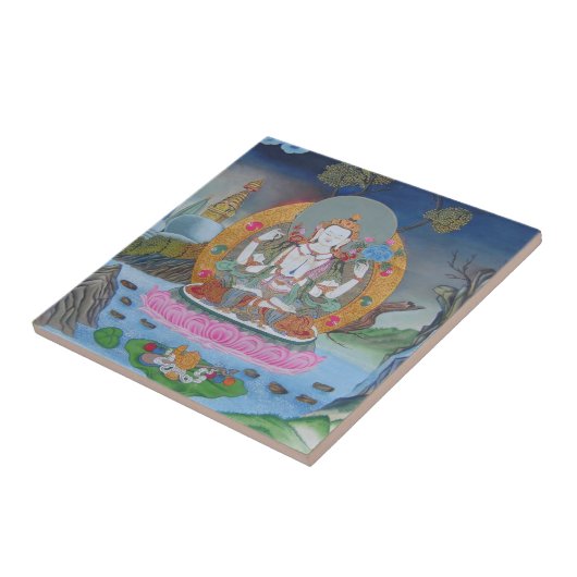 Carreau Tuile de Chenrezig (Côté)