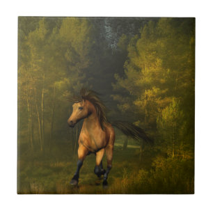 Carreau Tuile de cheval de peau de daim