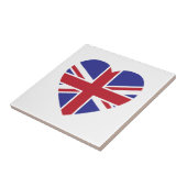 Carreau Tuile de coeur d'Union Jack (Côté)