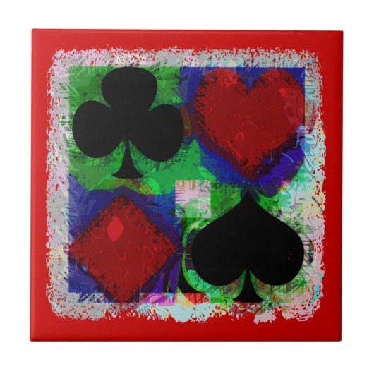 Carreau Tuile de CONCEPTION de COSTUMES de CARTE de JEU (Devant)