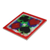 Carreau Tuile de CONCEPTION de COSTUMES de CARTE de JEU (Côté)