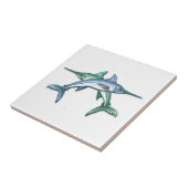 Carreau Tuile de conception d'espadons (Côté)