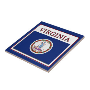 Carreau Tuile de conception du drapeau de l'État de Virgin