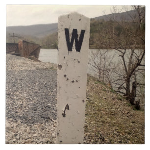 Carreau Tuile de courrier de sifflement de chemin de fer