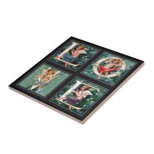 Carreau Tuile de coutume de lettres d'AMOUR d'ange