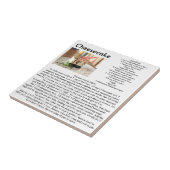 Carreau Tuile de cuisine de recette de gâteau au fromage (Côté)