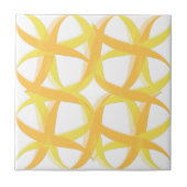 Carreau Tuile de cuisine du milieu du siècle jaune d'été r (Devant)