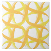 Carreau Tuile de cuisine du milieu du siècle jaune d'été r (Devant)