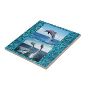 Carreau tuile de dauphins (Côté)