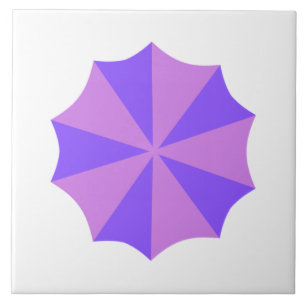 Carreau Tuile de dessus parapluie violet sur arrière - pla