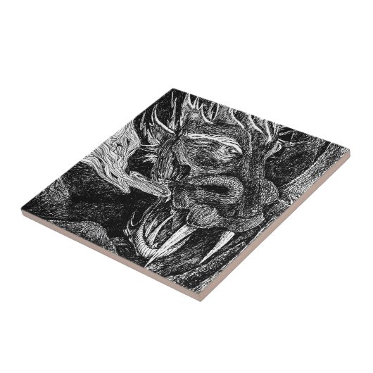 Carreau Tuile de dragon (Côté)