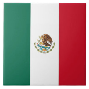 Carreau Tuile de drapeau mexicain