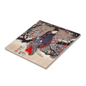Carreau Tuile de femmes de Kuniyoshi trois (Côté)