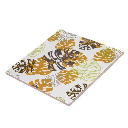 Carreau tuile de feuilles d'automne (Côté)