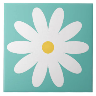 Carreau Tuile de fleurs rétro des années 60 les années