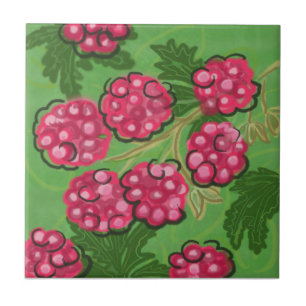 Carreau Tuile de fruit : Framboises
