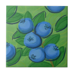 Carreau Tuile de fruit : Myrtilles