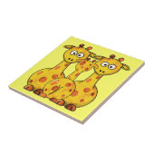 Carreau Tuile de GIRAFES (Côté)