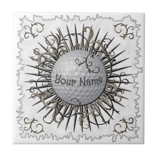 Carreau Tuile de golf Swirl Golf (Devant)