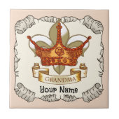 Carreau Tuile de grand-mère Queen Crown (Devant)