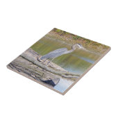 Carreau Tuile de Héron bleu (Côté)