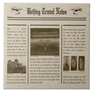 Carreau Tuile de journal
