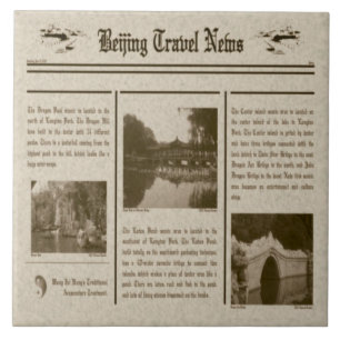 Carreau Tuile de journal
