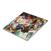 Carreau Tuile de la composition VI en Kandinsky (Côté)