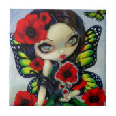 Carreau Tuile "de magie de pavot" (Devant)