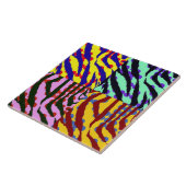 Carreau Tuile de maison d'impression de zèbre (Côté)