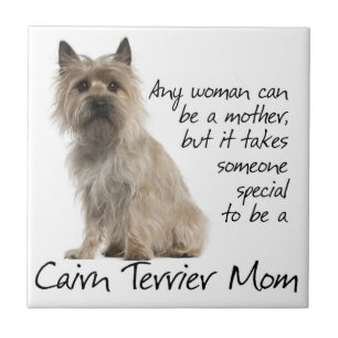 Carreau Tuile de maman de Terrier de cairn