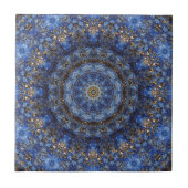 Carreau Tuile de mandala de stratifié de lazulite de Lapis (Devant)