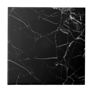 Carreau Tuile de marbre noire