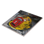 Carreau Tuile de mémorial de sapeur-pompier (Côté)