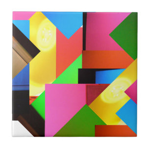 Carreau Tuile de mosaïque multi de couleur