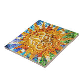 Carreau Tuile de mosaïques de Guell de parc (Côté)