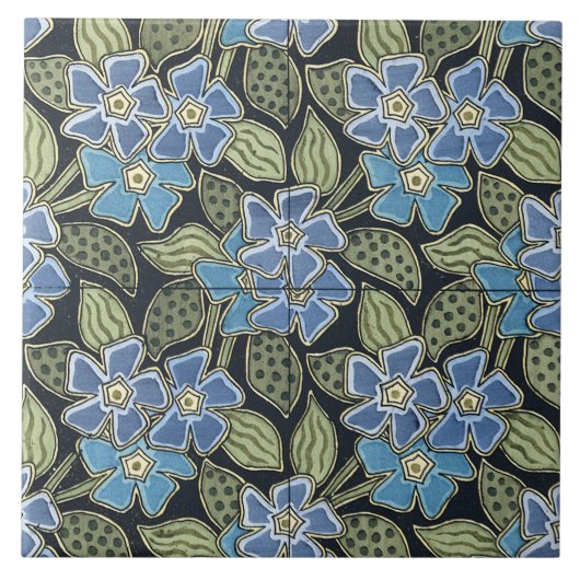 Carreau Tuile de myosotis (Devant)