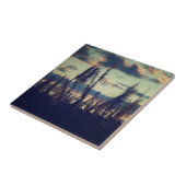 Carreau Tuile de nature de coucher du soleil (Côté)