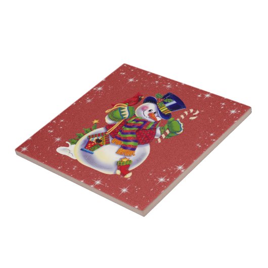 Carreau Tuile de neige de Noël (Côté)