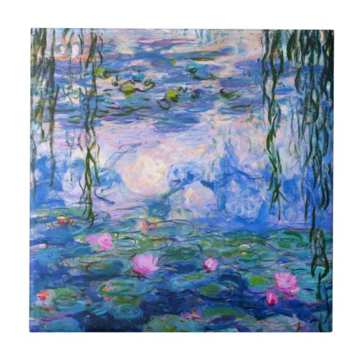 Carreau Tuile de nénuphars de Monet (Devant)
