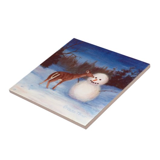 Carreau Tuile de Noël de curiosité (Côté)