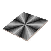 Carreau Tuile de noir d'illusion optique (Côté)