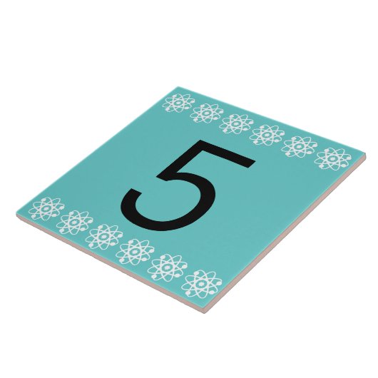 Carreau Tuile de nombre atomique (Côté)