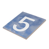 Carreau Tuile de numéro de maison de ciel (Côté)
