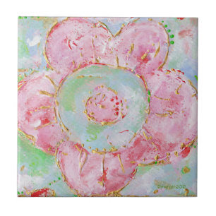 Carreau Tuile de "petit bouquet"