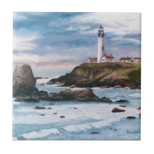 Carreau Tuile de phare de point de pigeon (Devant)