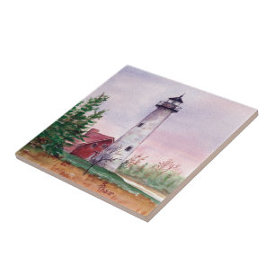 Carreau Tuile de phare de point de Tawas