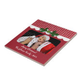 Carreau Tuile de photo de vacances de pays (Côté)