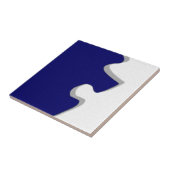 Carreau Tuile de pièce de pièce de puzzle bleu foncé (Côté)